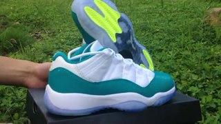 Authentic Air Jordan 11 Low GG Aqua AJ11 Low Review Shoes-clothes-china.ru