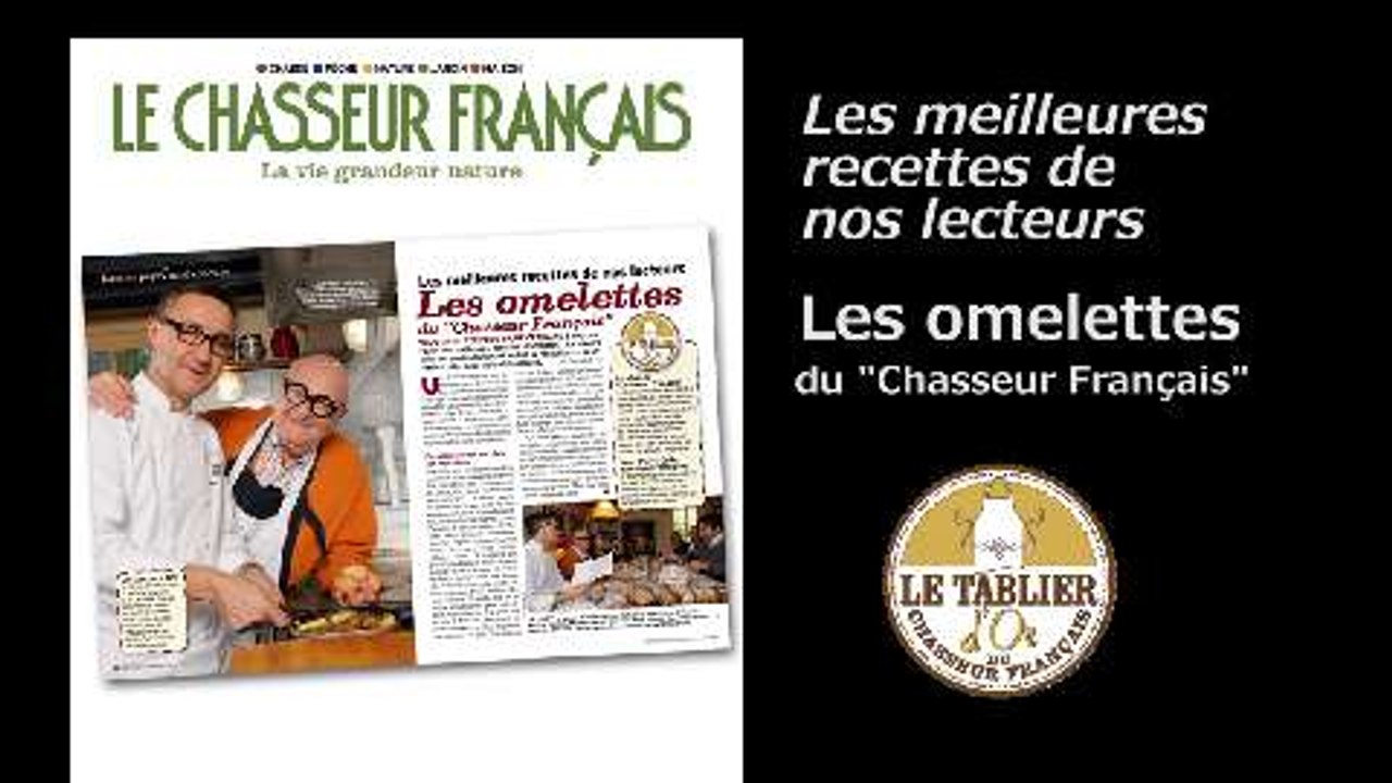 Jean-Pïerre Coffe et les recettes d'omelettes du Chasseur Français