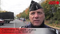 Impressionnant contrôle de gendarmerie sur l'aire du Hill à l'entrée de Rennes