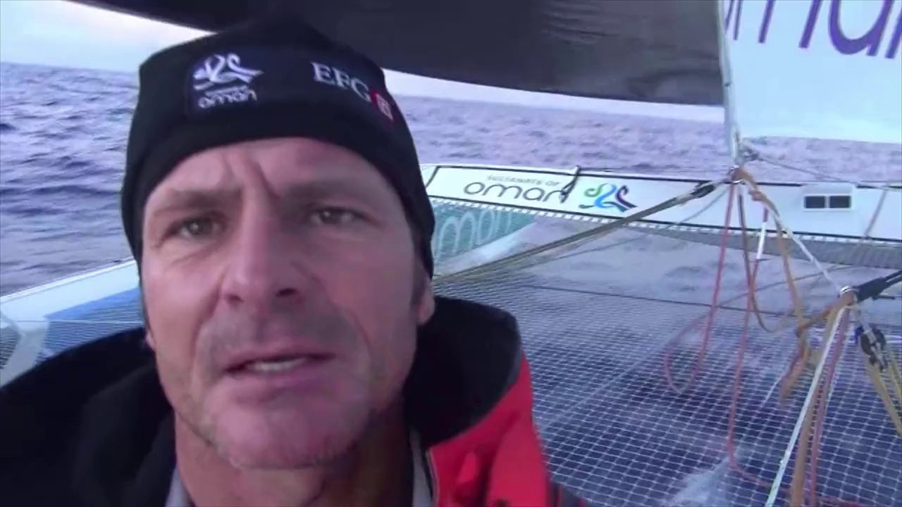 Sidney Gavignet, première vidéo, envoyée de son bateauuu-ô-ô-ô !