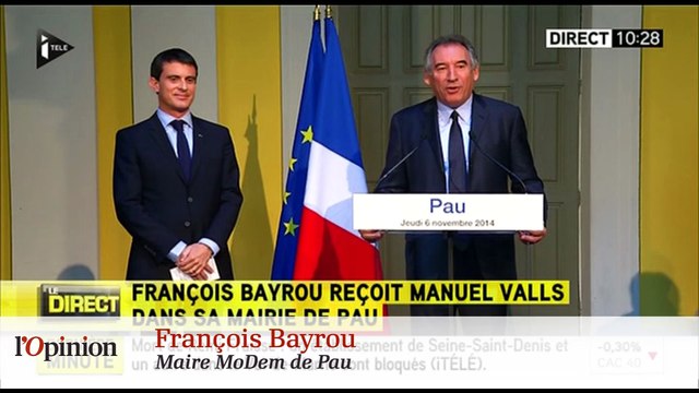 Manuel Valls provoque François Hollande chez François Bayrou