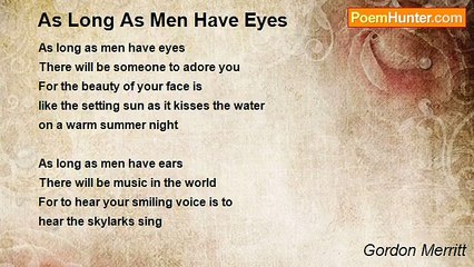 Gordon Merritt - As Long As Men Have Eyes