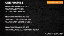 ASHISH SHARMA - ONE PROMISE