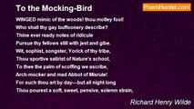 Richard Henry Wilde - To the Mocking-Bird