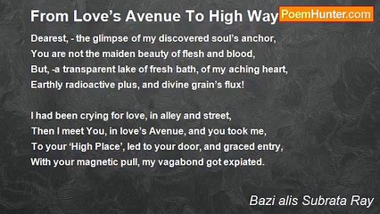 Bazi alis Subrata Ray - From Love’s Avenue To High Way