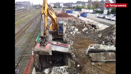 Saint-Brieuc. Gare : bientôt la fin de la  déconstruction