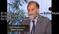 Gloomy Day of Kashmir RJ M JaBiR with Orya Maqbool Jan on Radio Pakistan