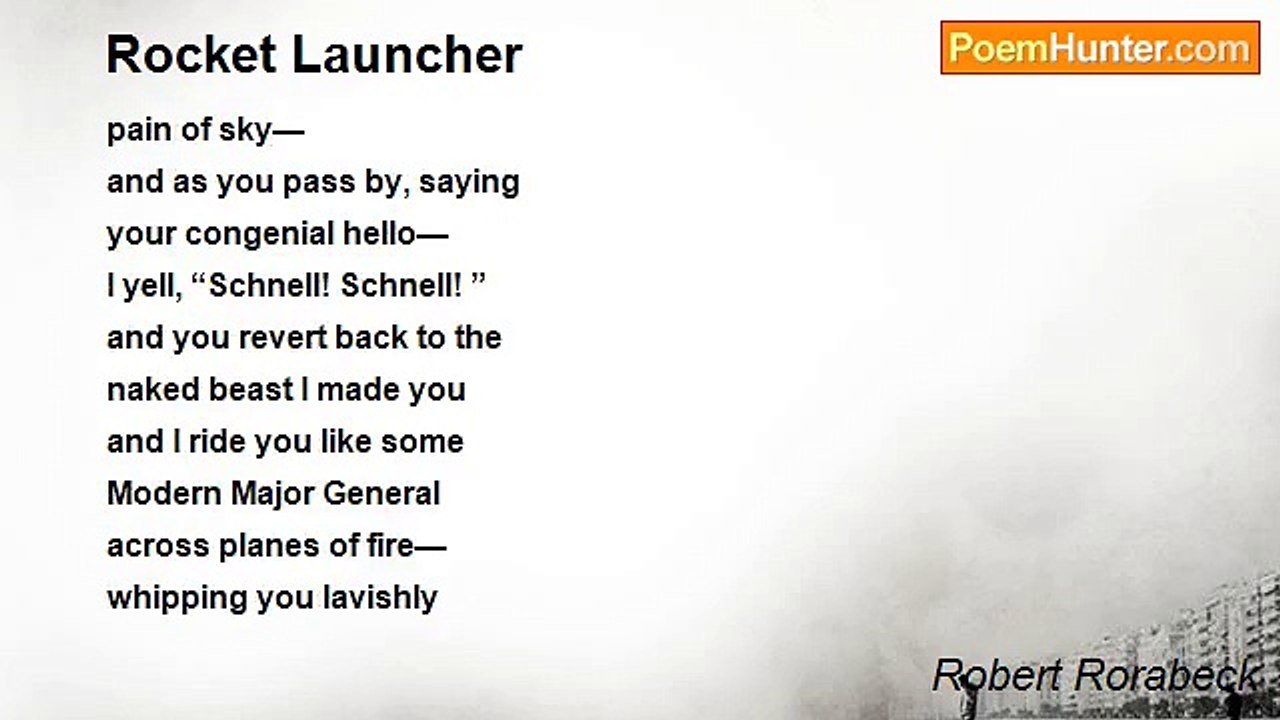 Robert Rorabeck - Rocket Launcher