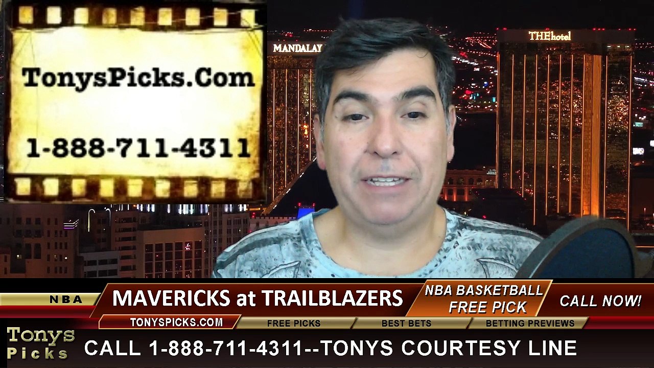 Portland Trailblazers vs. Dallas Mavericks Free Pick Prediction NBA Pro Basketball Odds Preview 11-6-2014
