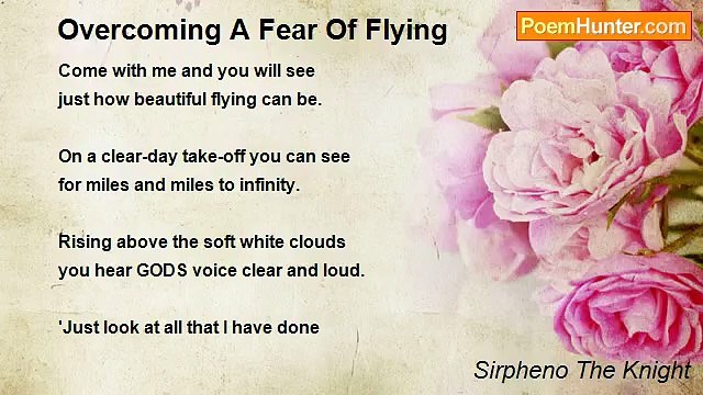 Sirpheno The Knight - Overcoming A Fear Of Flying
