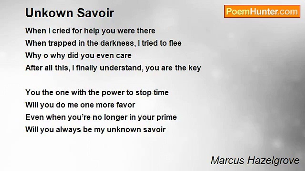 Marcus Hazelgrove - Unkown Savoir