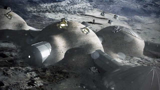 Construire une base lunaire avec des imprimantes 3D : l'ESA publie la vidéo du projet