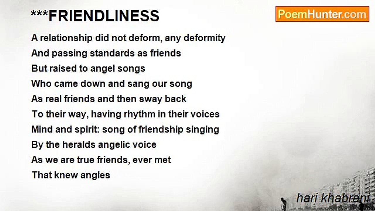 hari khabrani - ***FRIENDLINESS