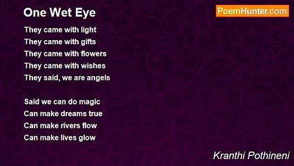 Kranthi Pothineni - One Wet Eye