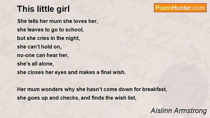 Aislinn Armstrong - This little girl