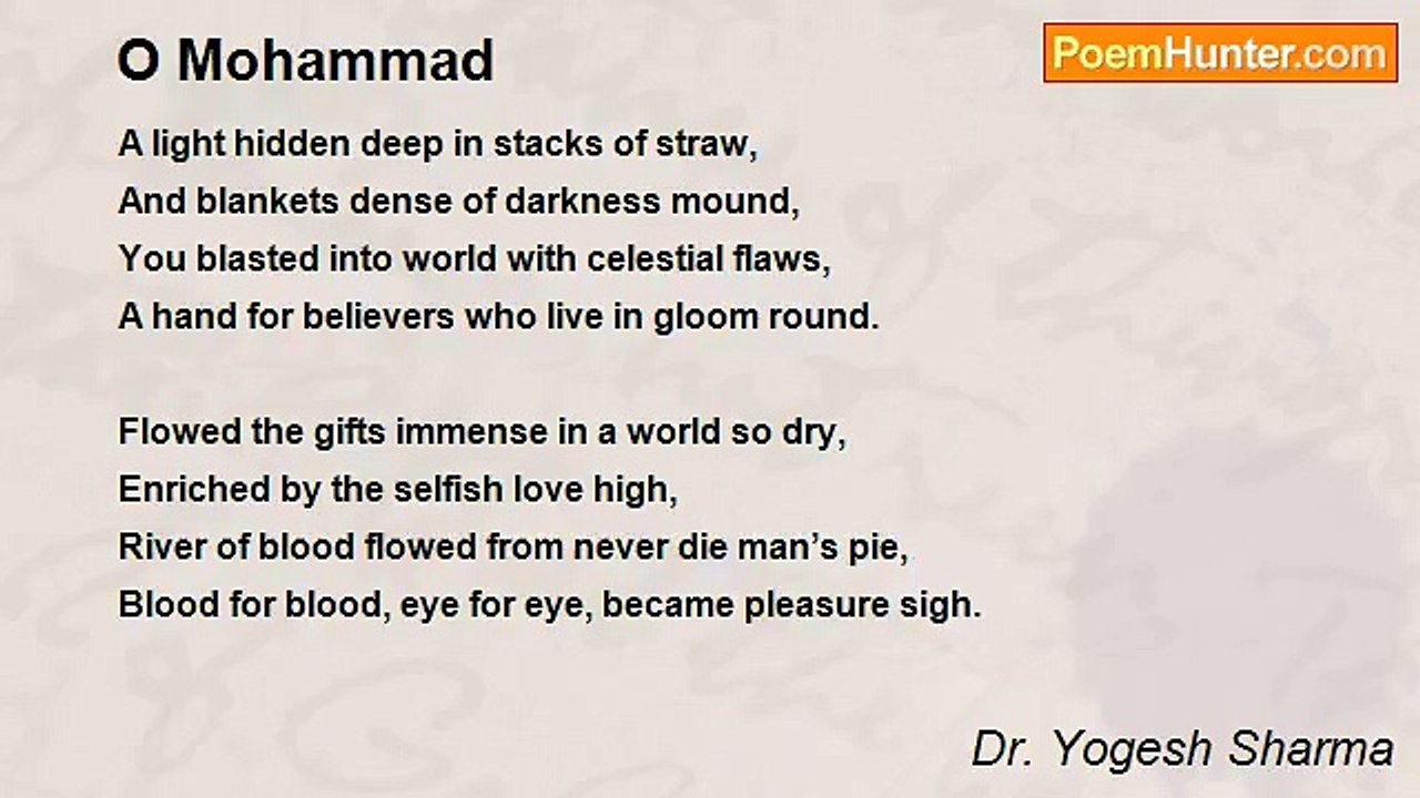 Dr. Yogesh Sharma - O Mohammad