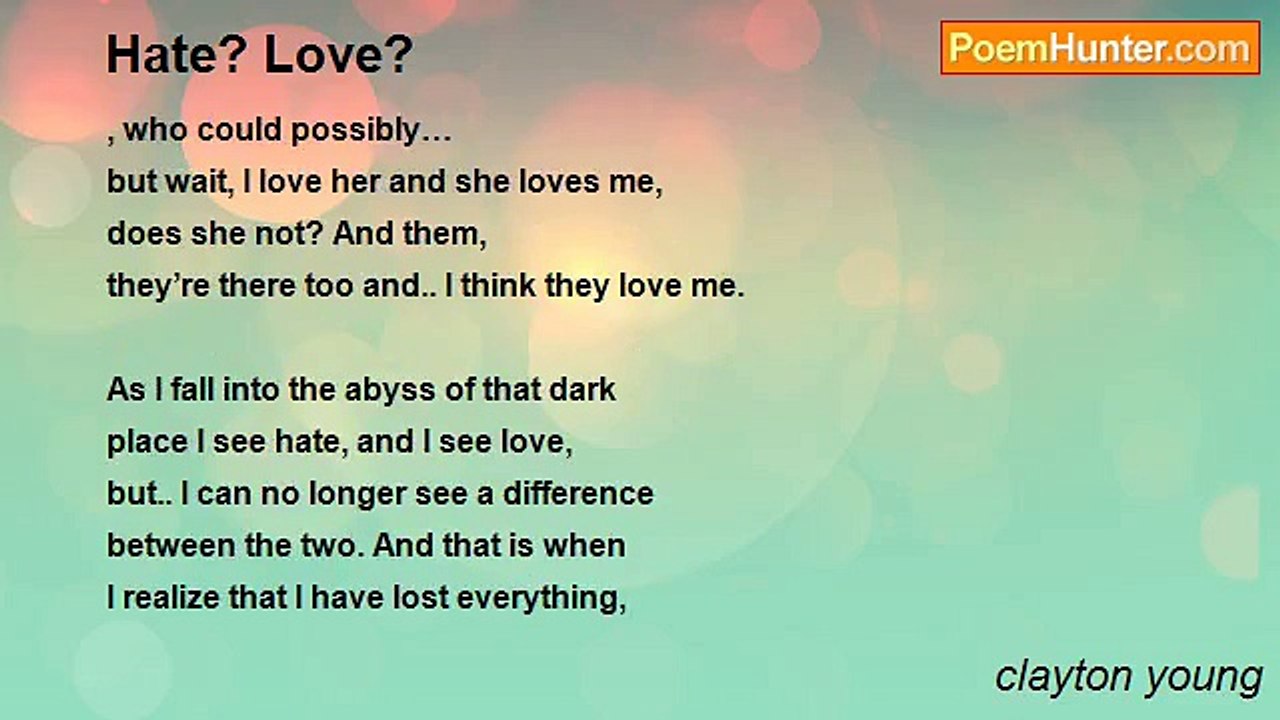 clayton young - Hate? Love?