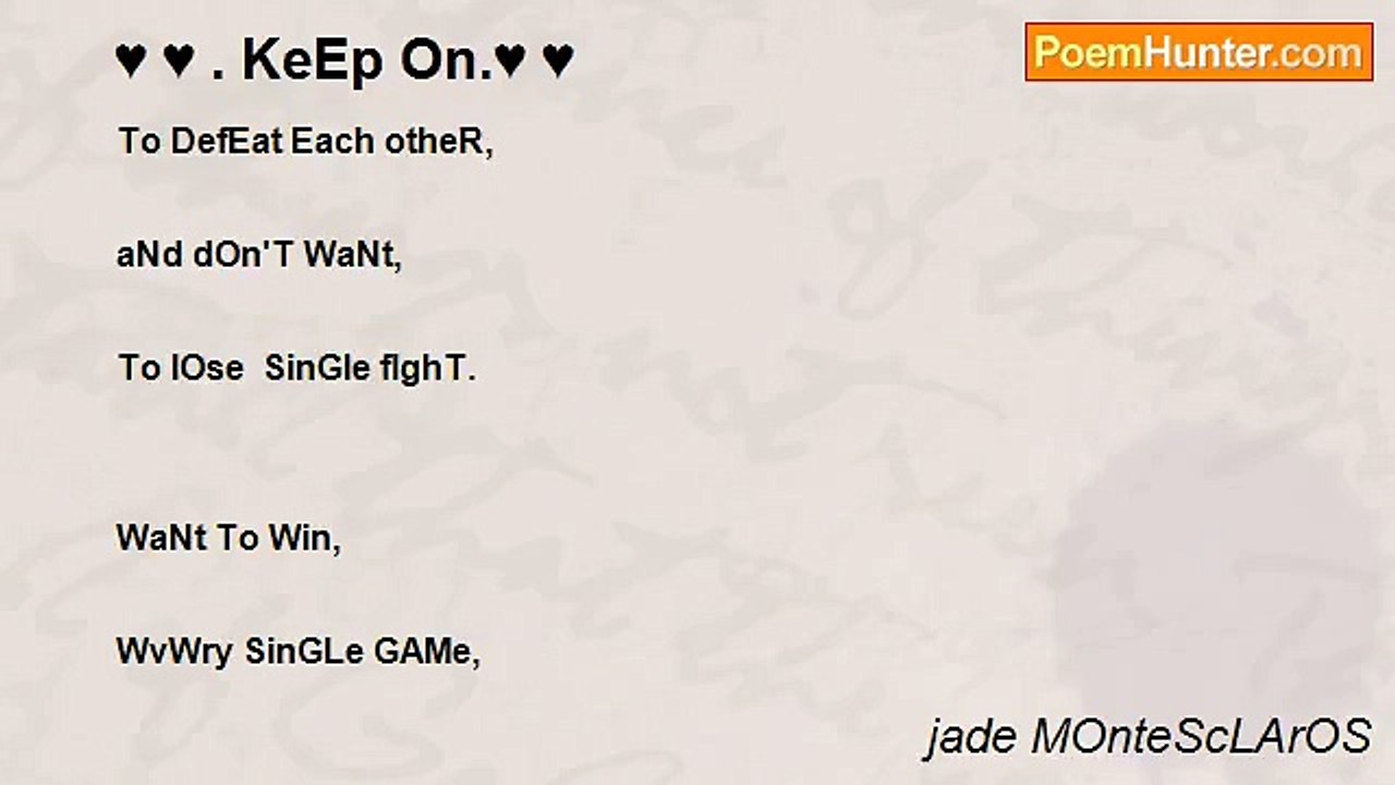 jade MOnteScLArOS - ♥ ♥ . KeEp On.♥ ♥