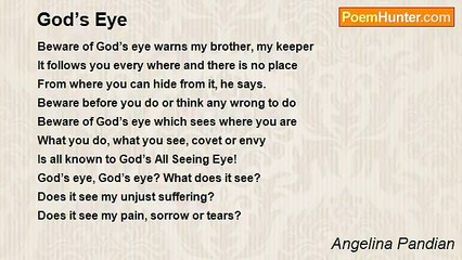 Angelina Pandian - God’s Eye