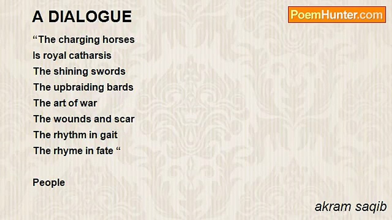 akram saqib - A DIALOGUE