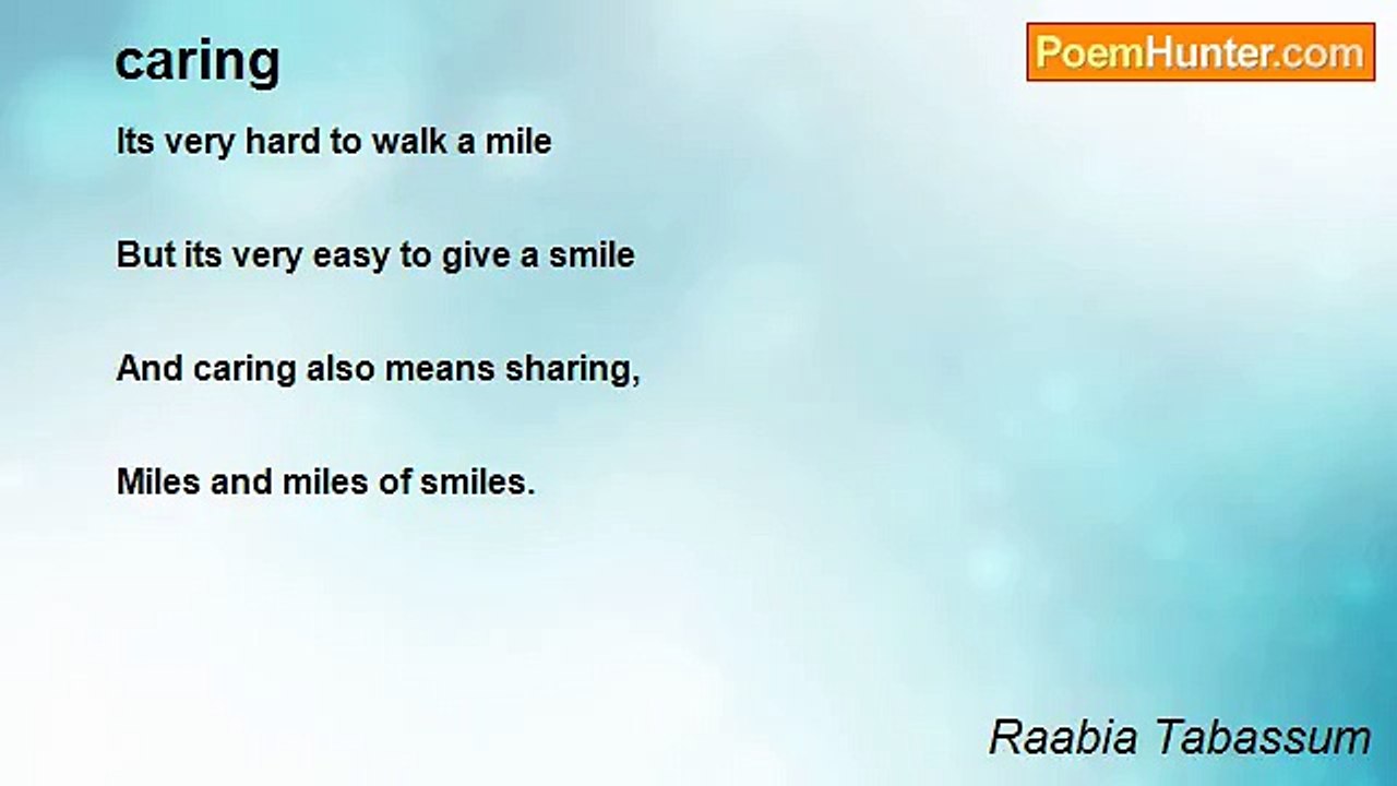 Raabia Tabassum - caring