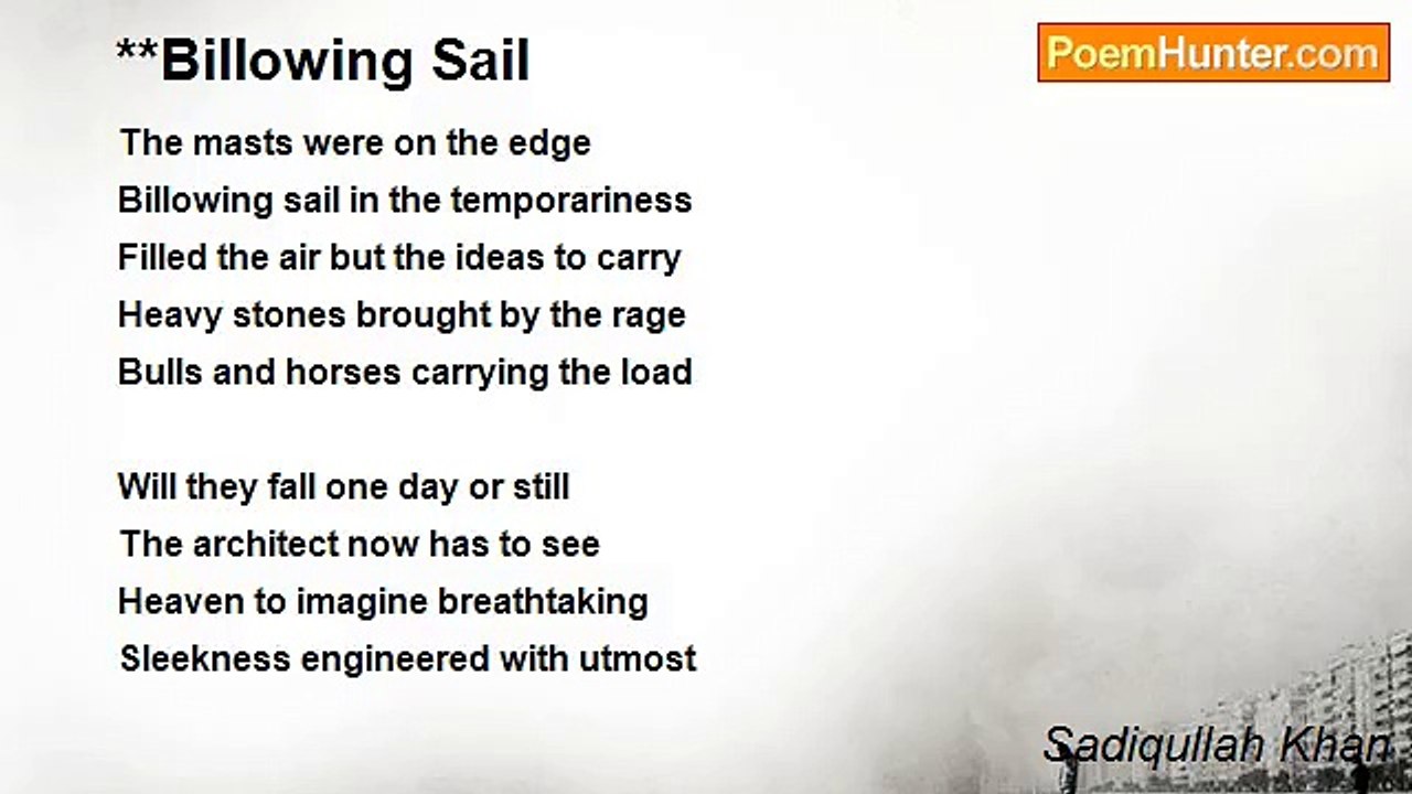 Sadiqullah Khan - **Billowing Sail