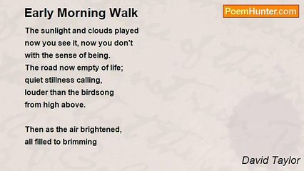 David Taylor - Early Morning Walk