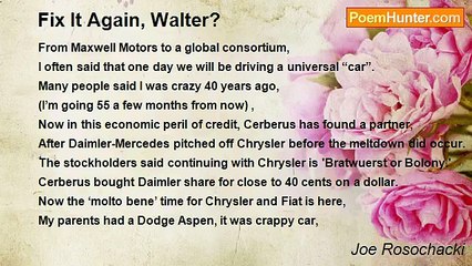 Joe Rosochacki - Fix It Again, Walter?