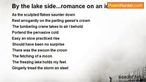 saadat tahir - By the lake side...romance on an ice block