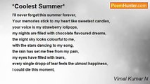 Vimal Kumar N - *Coolest Summer*