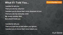 Kurt Behle - What If I Told You...
