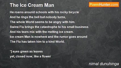 nimal dunuhinga - The Ice Cream Man