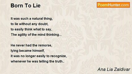 Ana Lia Zaldivar - Born To Lie