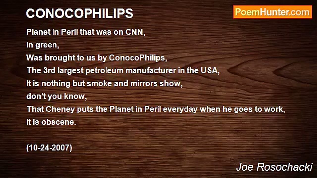 Joe Rosochacki - CONOCOPHILIPS