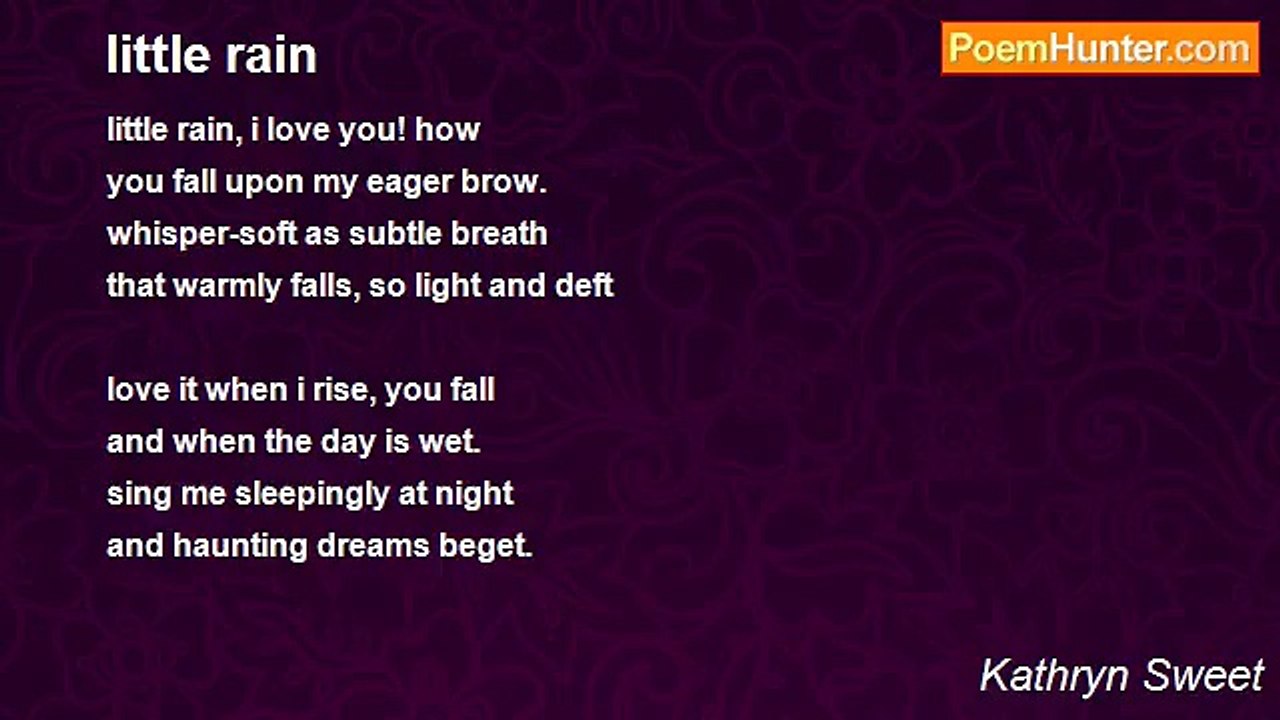 Kathryn Sweet - little rain