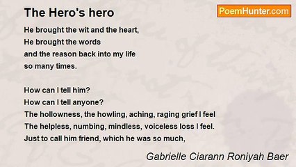 Gabrielle Ciarann Roniyah Baer - The Hero's hero