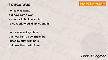 Chris Clingman - I once was