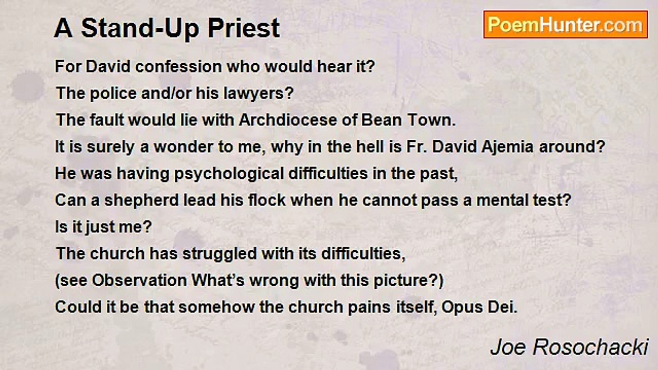 Joe Rosochacki - A Stand-Up Priest