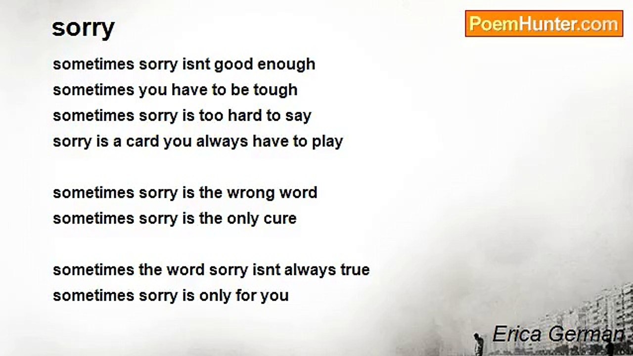 Erica German - sorry
