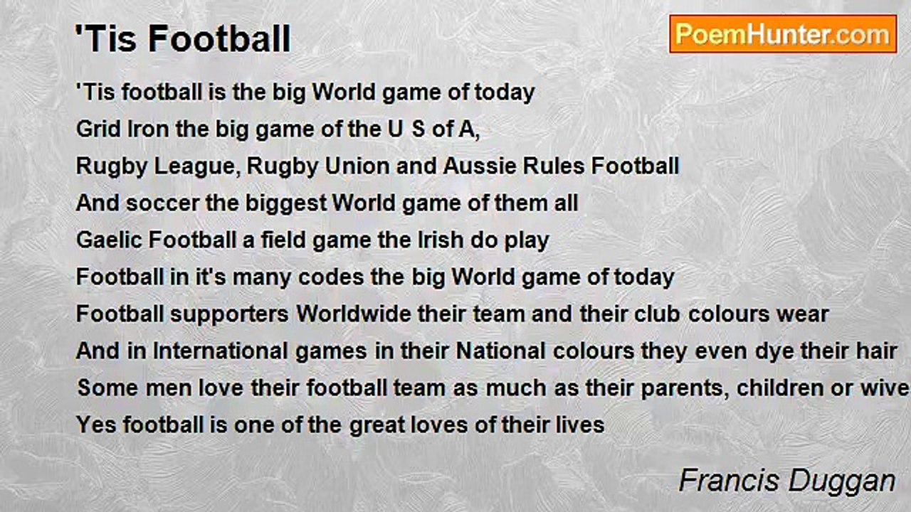 Francis Duggan - 'Tis Football
