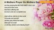 louis rams - A Mothers Prayer On Mothers Day