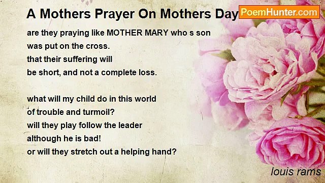 louis rams - A Mothers Prayer On Mothers Day