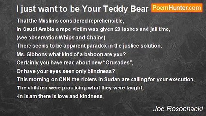 Joe Rosochacki - I just want to be Your Teddy Bear