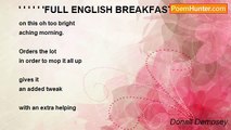 Dónall Dempsey - ' ' ' ' ' 'FULL ENGLISH BREAKFAST
