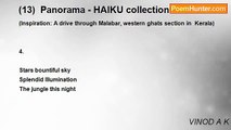 VINOD A K - (13)  Panorama - HAIKU collection