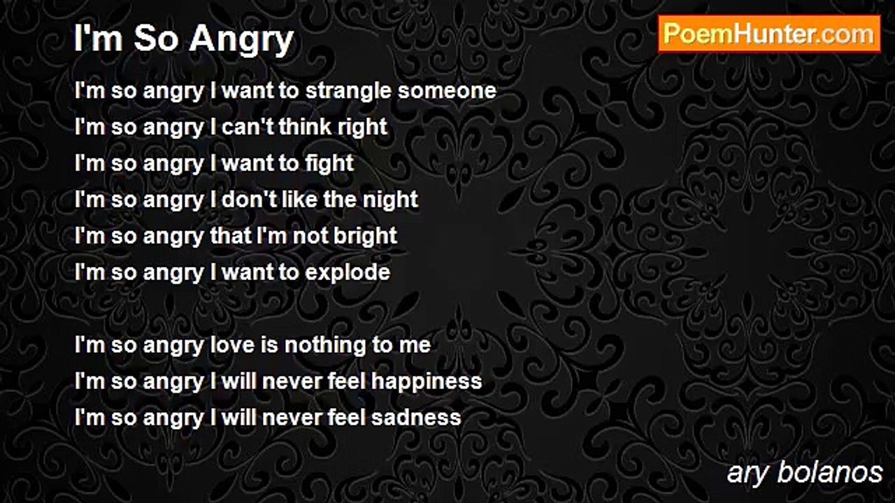 ary bolanos - I'm So Angry