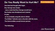 Joe Rosochacki - Do You Really Want to Hurt Me?