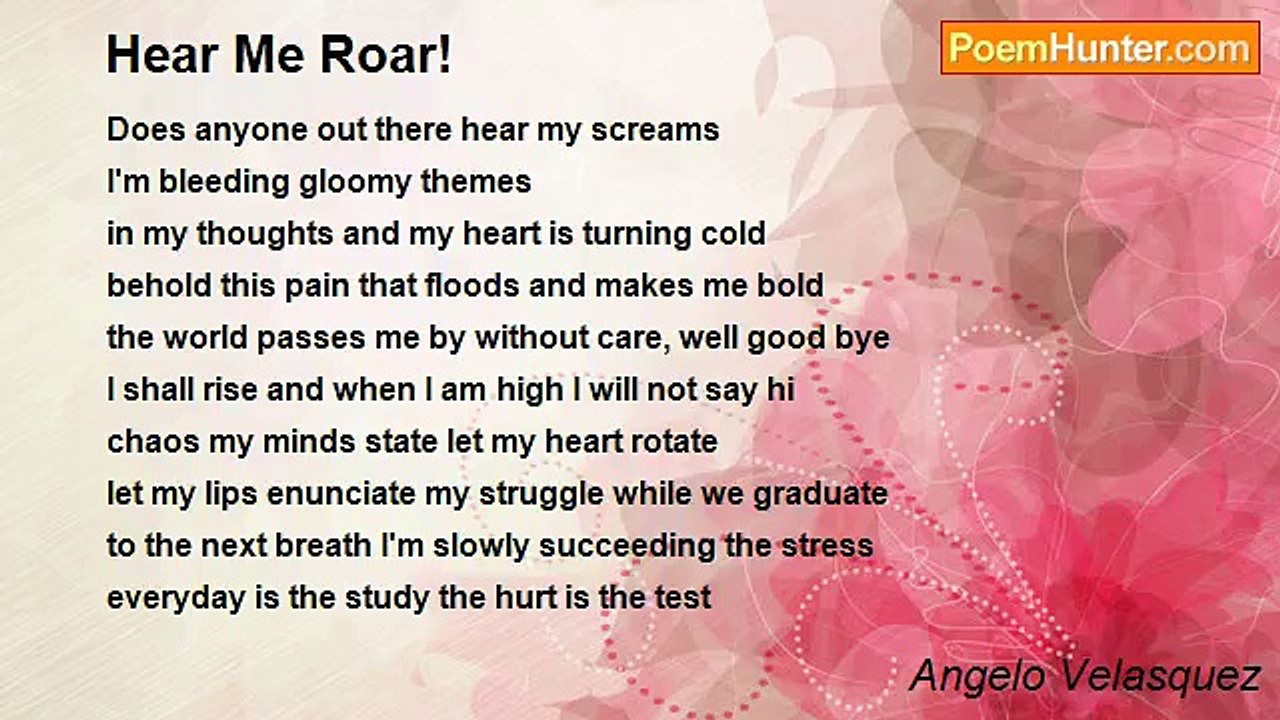 Angelo Velasquez - Hear Me Roar!