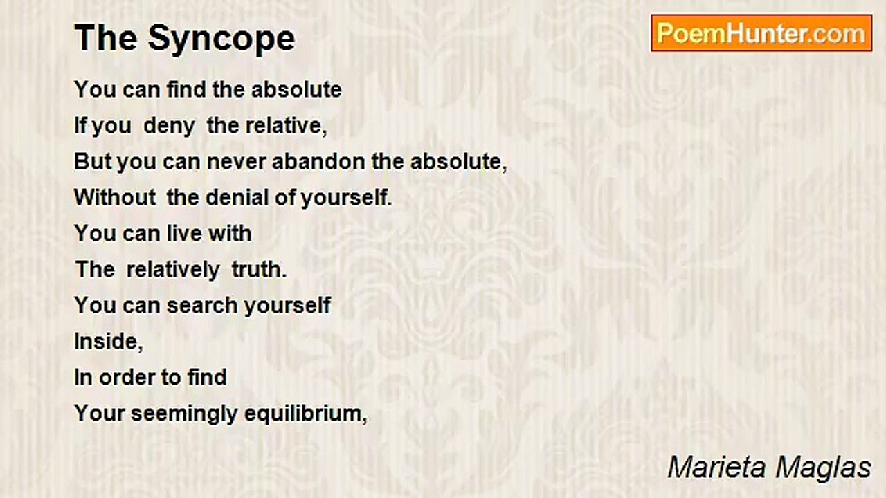 Marieta Maglas - The Syncope