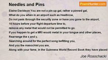 Joe Rosochacki - Needles and Pins